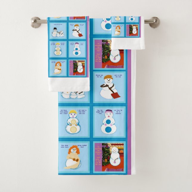 Conjunto De Toalhas Traços Diferentes Para Diferentes Quadrados De Nev (Insitu)