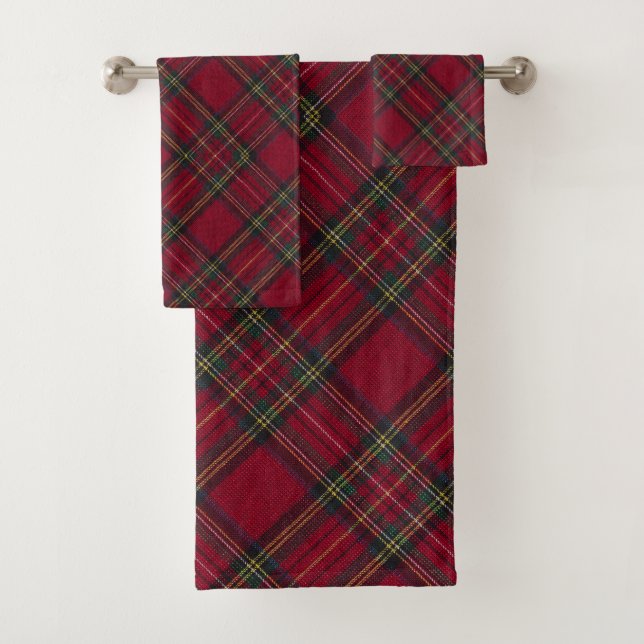 Conjunto De Toalhas Tradicional Inverness Scottish Tartan (Insitu)
