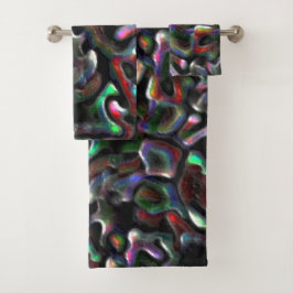 Conjunto De Toalhas Tratamentos artificiais coloridos em forma de minh