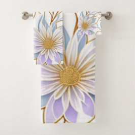 Conjunto De Toalhas Trendy Boho Design, Moderno, Chic, Flores, Folhas