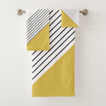 Trendy Elegant Geométrico Chic Mostard Amarelo