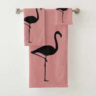 Conjunto De Toalhas Três flamingos