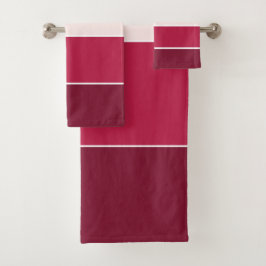 Conjunto De Toalhas Três Sombras De Rosa