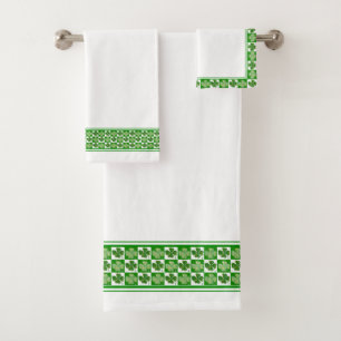 Conjunto De Toalhas Trevos afortunados