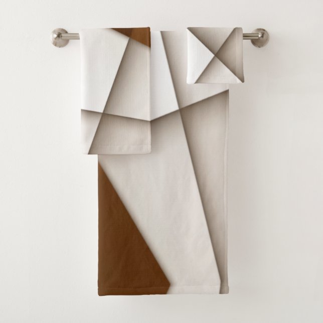 Conjunto De Toalhas Triângulo deslizante com sombra, estilo clássico m (Insitu)