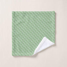 Conjunto De Toalhas Triângulos Minúsculos Minimalistas em Sage Poeiren
