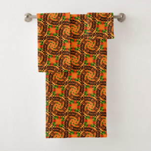 Conjunto de Toalhas Tribais Afro-Pontos