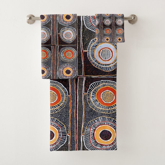 Conjunto De Toalhas Tribal Africano (Insitu)