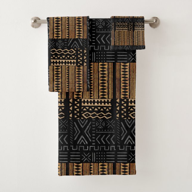 Conjunto De Toalhas Tribal Africano (Insitu)