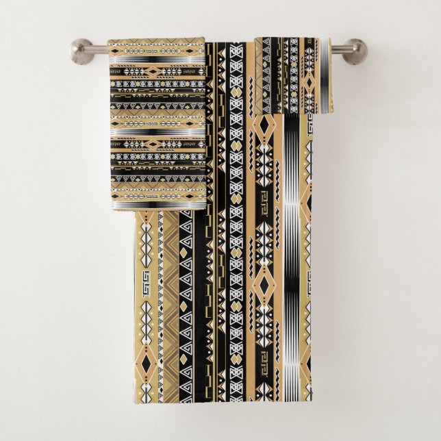 Conjunto De Toalhas Tribal, étnica, ornamento (Insitu)