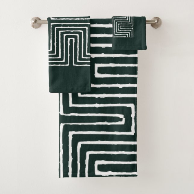 Conjunto De Toalhas Tribal Maze (Insitu)