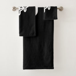 Conjunto De Toalhas Trilâmina Gótica