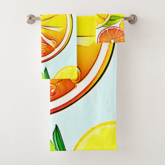 Conjunto De Toalhas Trilha Laranja: Citros (Insitu)