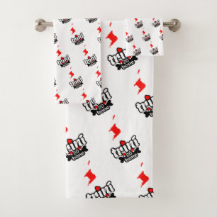 Conjunto De Toalhas Trini para de Bone com Mapa das Ilhas Angustiado e