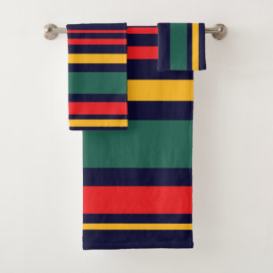 Conjunto De Toalhas Tríplices de cores múltiplas inspiradas nos anos
