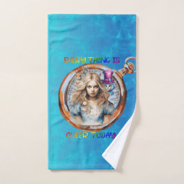 Conjunto De Toalhas Tudo é mais estranho hoje - Alice no País das Mara