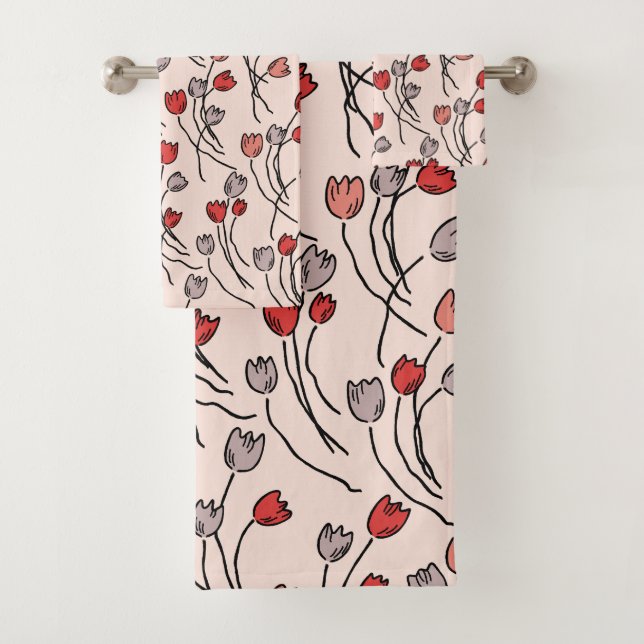 Conjunto De Toalhas Tulip Garden (Insitu)