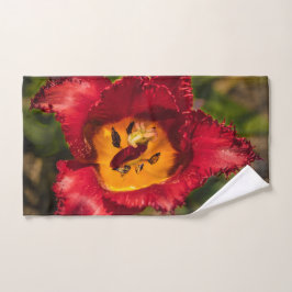 Conjunto De Toalhas tulipa vermelha