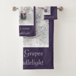 Conjunto De Toalhas Tulipas, Uvas e Luz de Bandas