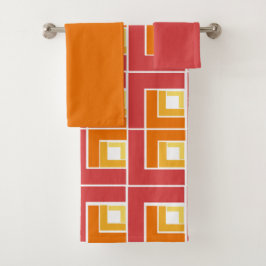 Conjunto de Toalhas Turvas de Tampa Vermelha