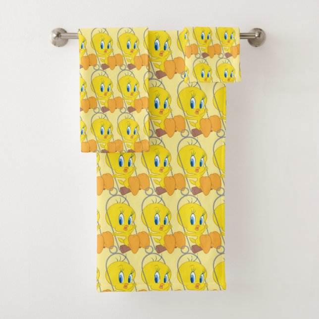 Conjunto De Toalhas Tweety Bath Towel Set (Insitu)