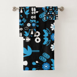 Conjunto De Toalhas Twin Boy Stalk Delivery Blue