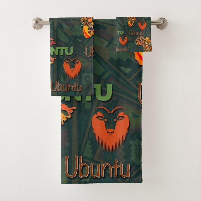 Conjunto De Toalhas Ubuntu - Eu sou porque nós somos. (Insitu)