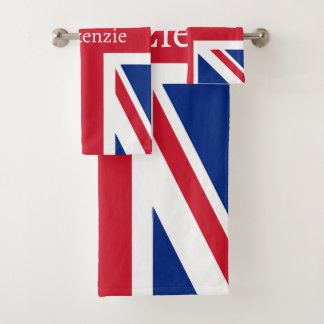 Conjunto De Toalhas UK Union Jack Tema Personalizado Britânico