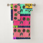 Conjunto De Toalhas Última Flora Colorido de Comer Adorável e Única de<br><div class="desc">Love Eat Play Art Impressão Apresentando o "Love Eat Play Art Impressão, " uma peça vibrante e alegre que combina padrões florais lúdicos com uma mensagem elevatória, perfeita para iluminar qualquer espaço. Descrição: Este trabalho de arte apresenta um arranjo horizontal de três bandas coloridas, cada uma enfeitada por padrões repetidas...</div>