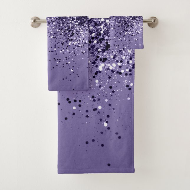 Conjunto De Toalhas ULTRA VIOLET Glitter Dream #1 (Insitu)