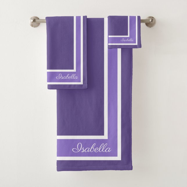 Conjunto De Toalhas Ultra Violeta Moderno Simples (Insitu)