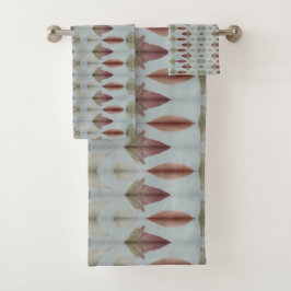 Conjunto De Toalhas Um Banho Padrão De Aquarela