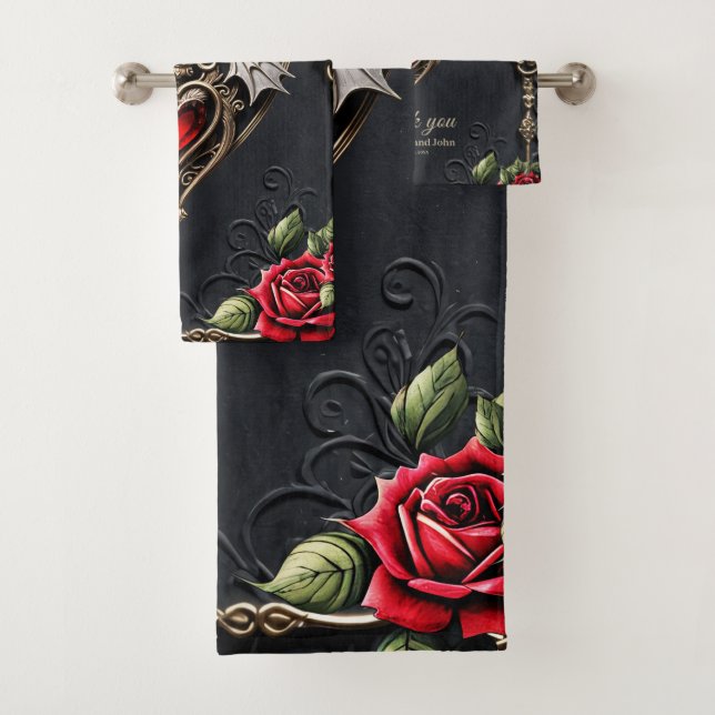 Conjunto De Toalhas Um coração gótico impressionante (Insitu)