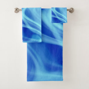 Conjunto De Toalhas Um Nevoeiro Azul Místico