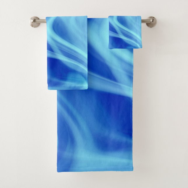 Conjunto De Toalhas Um Nevoeiro Azul Místico (Insitu)