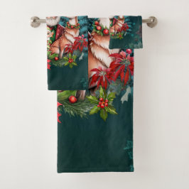 Conjunto De Toalhas Uma ilustração brilhante de Natal.