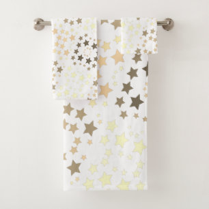 Conjunto De Toalhas Uma Torre de Impressão estrela com branco
