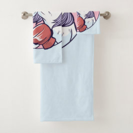 Conjunto De Toalhas Unicórnio de Boxing