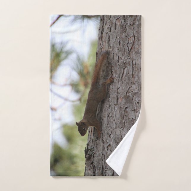 Conjunto De Toalhas Upside Down Squirrel Towel Set (Toalha de mão)