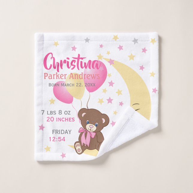 Conjunto De Toalhas Urso de Teddy Sentado nas Matas de Nascimento do B (Pano de lavar)