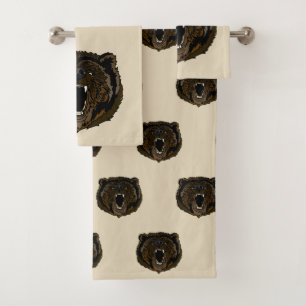 Conjunto De Toalhas Urso de urso da rosnadura