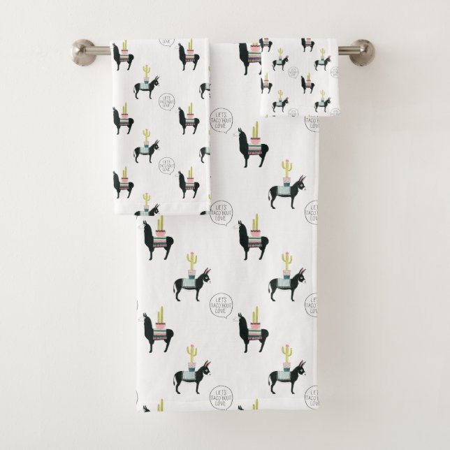 Conjunto De Toalhas Vamos Taco Sobre Amor (Insitu)