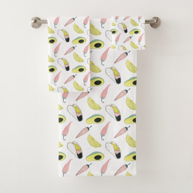 Conjunto De Toalhas Vamos Taco Sobre Amor | Círculo De Elemento Taco (Insitu)