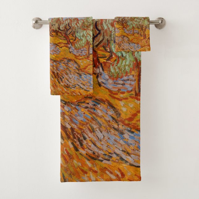 Conjunto De Toalhas Van Gogh Olive Trees Yellow Sun Sky (Insitu)