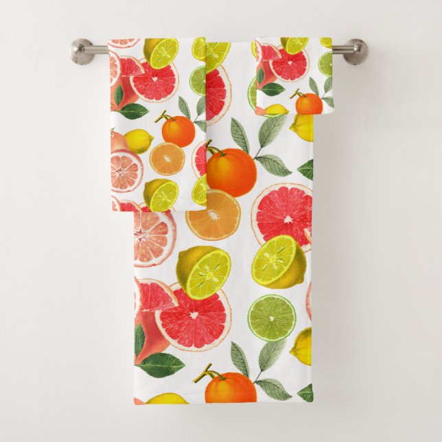 Conjunto De Toalhas Várias Frutas de Citros (Insitu)
