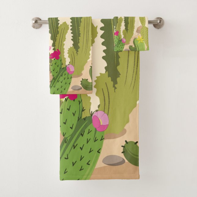 Conjunto De Toalhas Variedades de Cactus (Insitu)