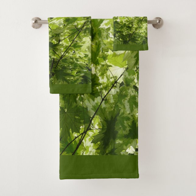 Conjunto De Toalhas Variegated Maple Leaves for Midsummer's Eve (Insitu)