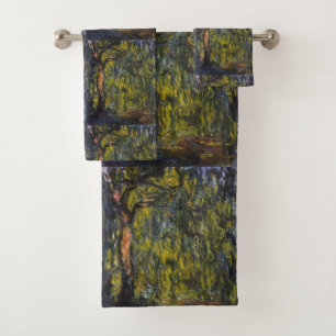 Conjunto De Toalhas Varrendo Willow por Claude Monet, Trabalho de arte