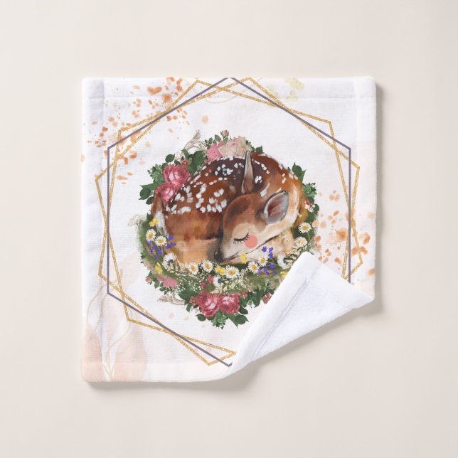 Conjunto De Toalhas Vassoura Dormindo, Gráfico Marrom de Animais (Pano de lavar)