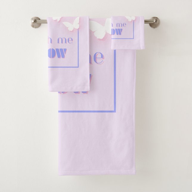 Conjunto De Toalhas Veja-me crescer, motivacional, inspiracional, pré- (Insitu)